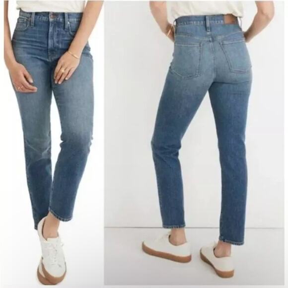 Madewell The Perfect Vintage‎ Jeans in Barnwell Wash Sz 33 Style M6298 Mom 90s - Picture 1 of 14